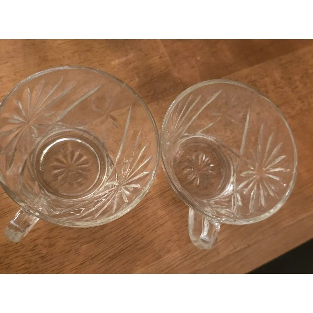 Vtg L.E. Smith Glass Galaxy Punch Bowl Set 12 Cups & Ladle Pinwheel Stars MCM